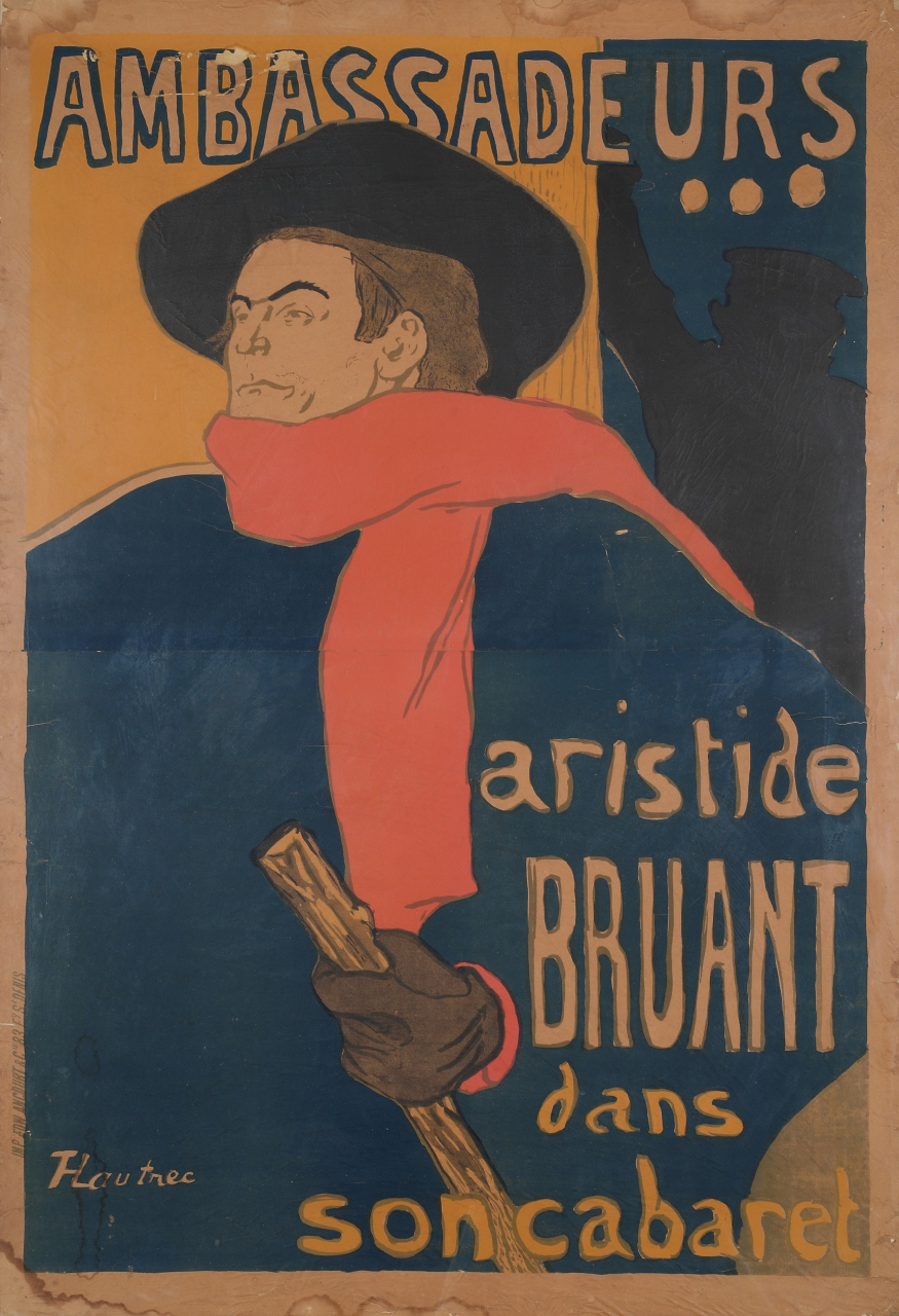 Ambassadeurs. Aristide Bruant dans son cabaret - Henri de Toulouse-Lautrec