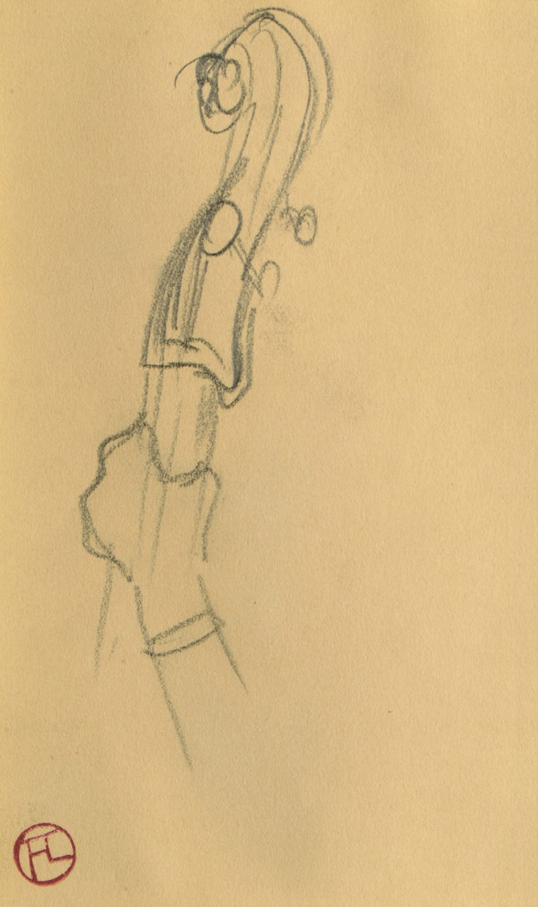 Croquis de main © Cliché F. Pons, mTL Albi
