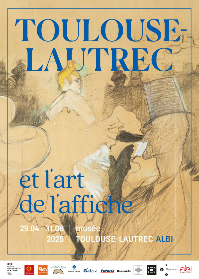 Affiche exposition Toulouse Lautrec et l'art de l'affiche