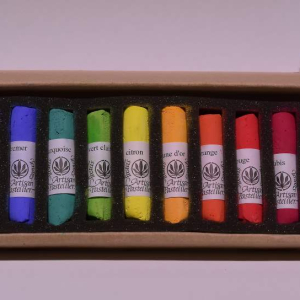 Coffret 10 Pastels "couleurs vives''