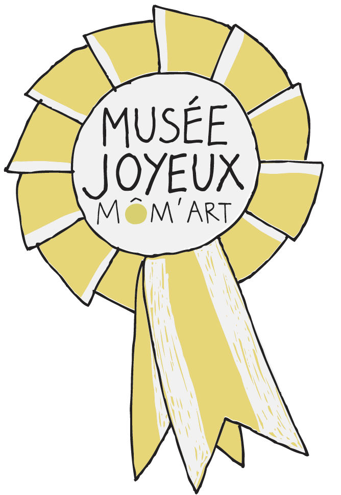 Cocarde musée joyeux symbole des musées signataires de la charte MOM'ART