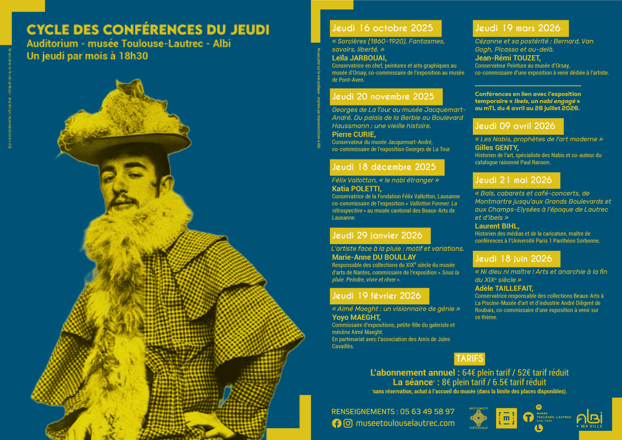 Flyer du cycle de conférences du mTL 2025-2026