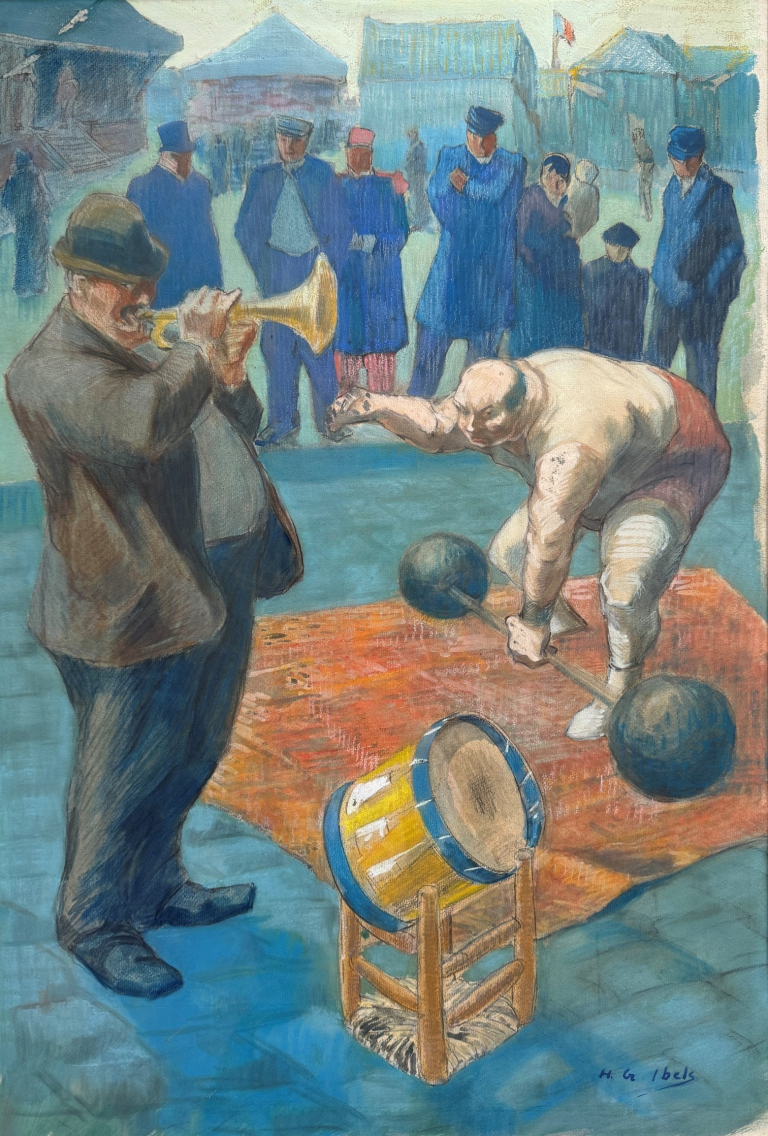 Le Coup de piston, pastel sur papier, 56 × 38 cm, collection particulière. Licence CC0
